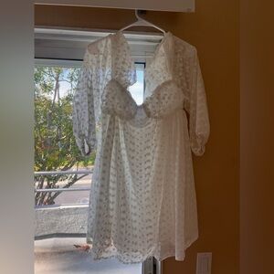 Lulus white graduation style dress!